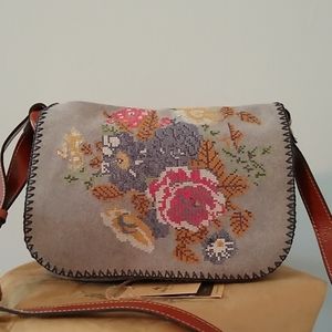 Patricia Nash Stich Positano light denim bag